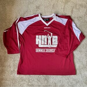Bauer men’s Team Red and White athletic showcase hockey Jersey - size XXL